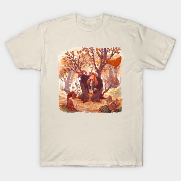 Autumn is here T-Shirt by schmoedraws